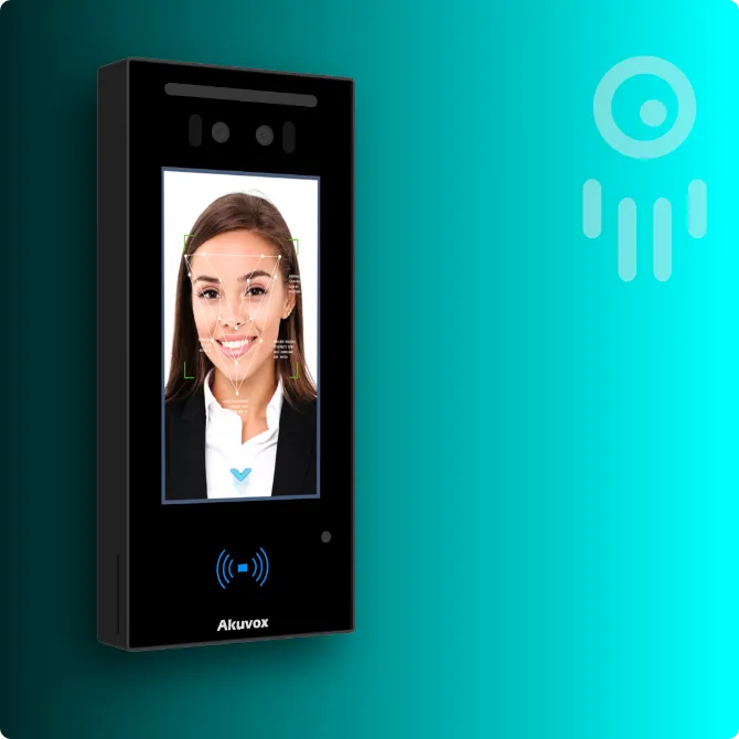 Akuvox  A05: Terminal de contrôle d'accès à reconnaissance faciale alimenté par l'IA.