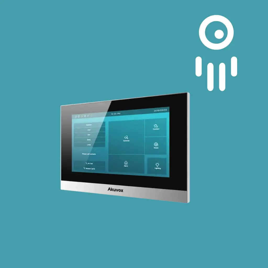 C313W Silver - Indoor Monitor for Apartments