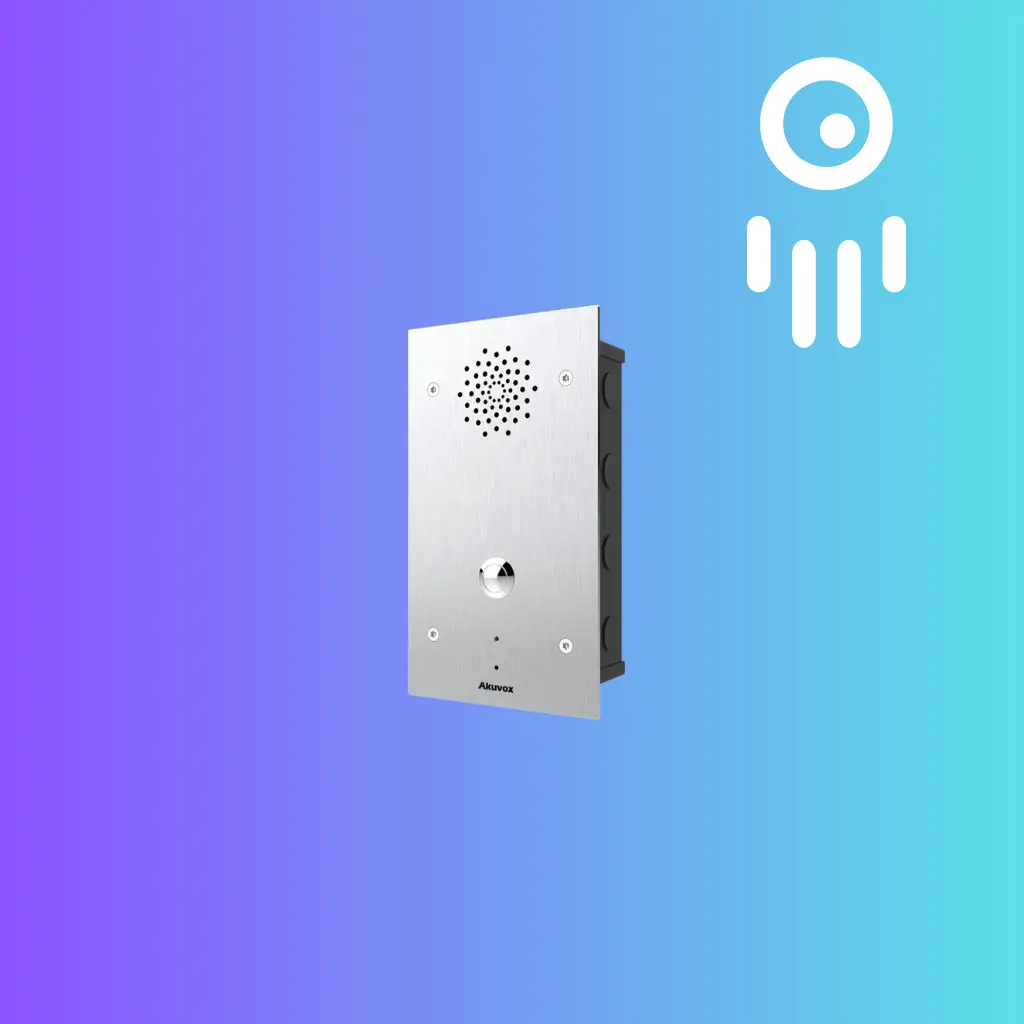 E21A: Weatherproof SIP Emergency Call Station with Panic Button