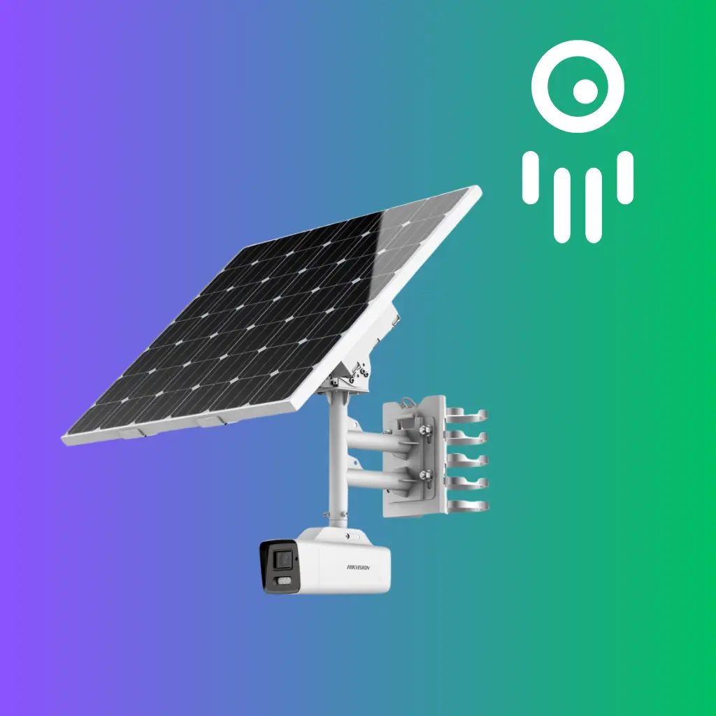 Hikvision HIK-DS-2XS6A87G1-LS/C36S80 (2.8MM) - 4MP Motorized Varifocal Bullet Solar Power 4G Network Camera Kit