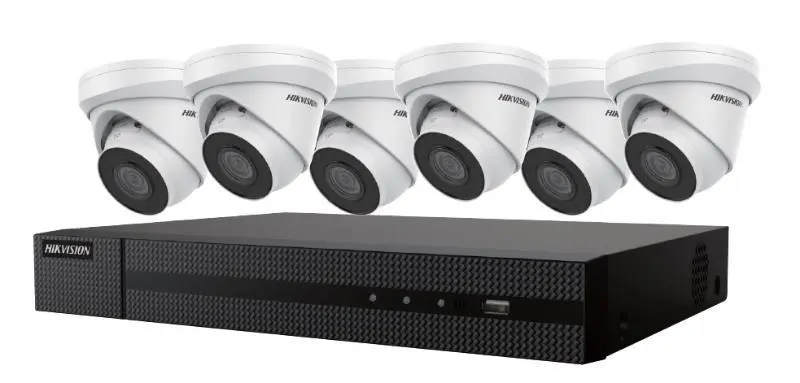HIK-EKI-K82T46 : Complete 6-Camera 4MP Outdoor Security System with 4K NVR and 2TB HDD
