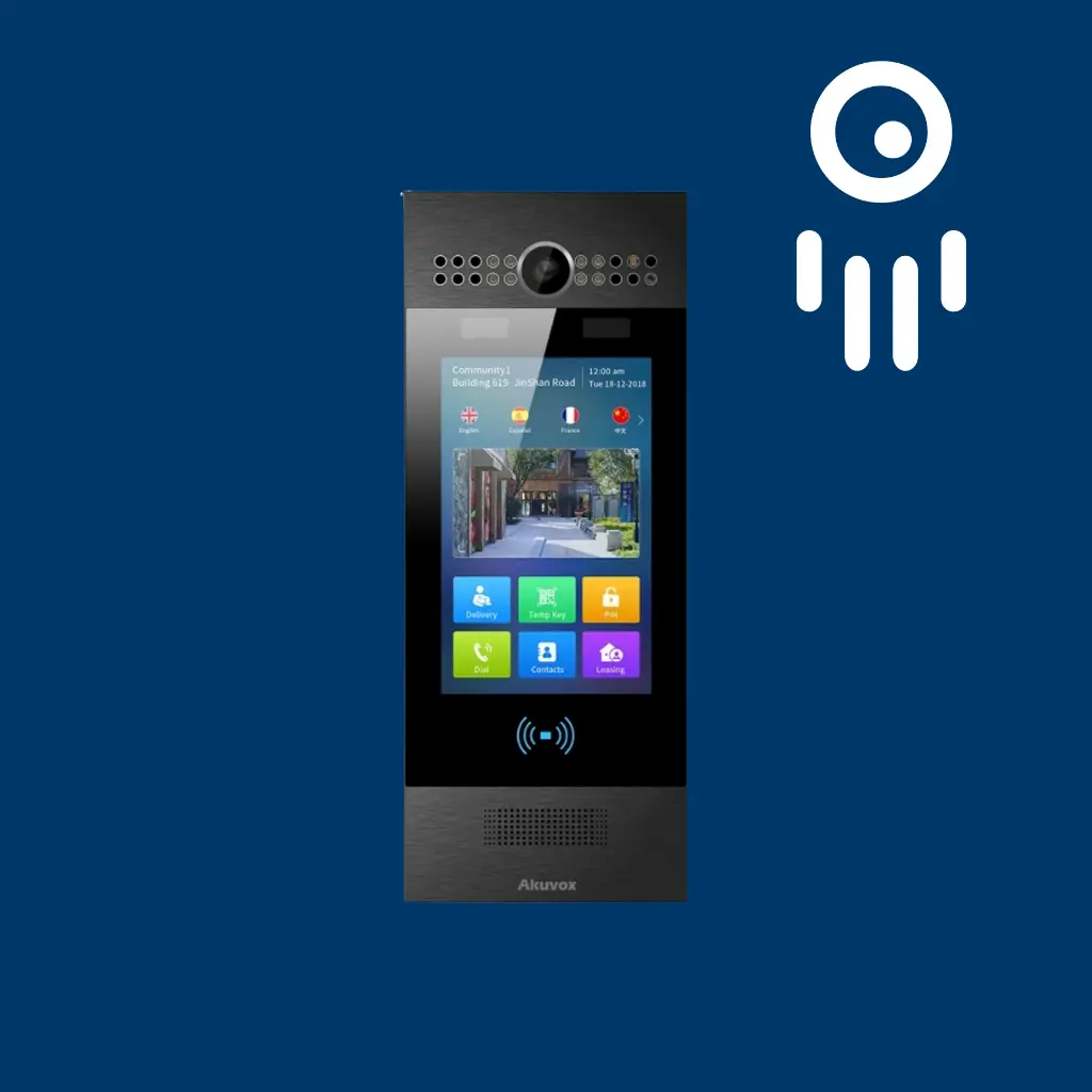 Akuvox R29C Black: Smart Facial Recognition Doorphone