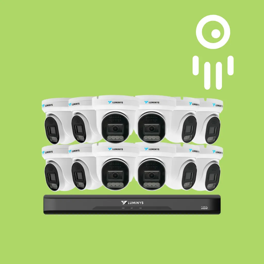 Luminys LUM-K5T-16L2A4 - 16 Channel 5MP LumiLuxLite IP Bundle