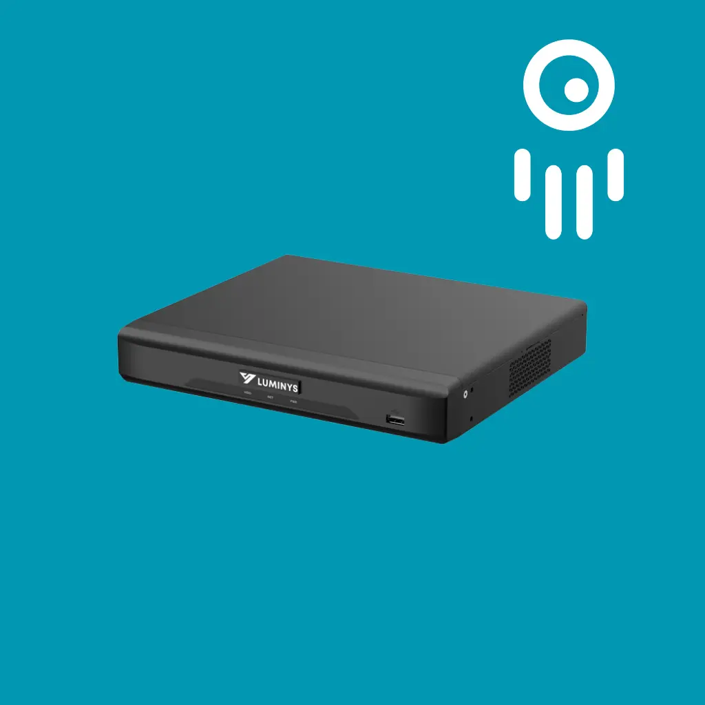 Luminys LUM-R31-4PA - R3 Series NVR, 8MP 4 Channel Mini 1U 4-Port PoE, 1SATA, Analytics by Camera