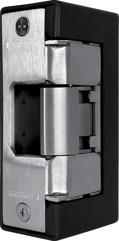 Camden CAM-CX-ED1959-MB - Outdoor rated Grade 1 strike for exterior doors and gates, designed for use with  cylindrical & centerline mortise locksets