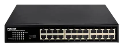 Petenet PET-S7024 - 24-Port Gigabit Unmanaged Ethernet Switch (Non-POE)