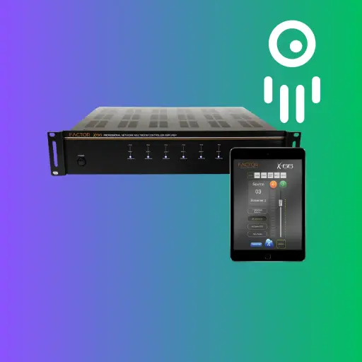 FACTOR X-66-AMP Network Multiroom Amplifier w/ Wi-Fi & 18 Zones