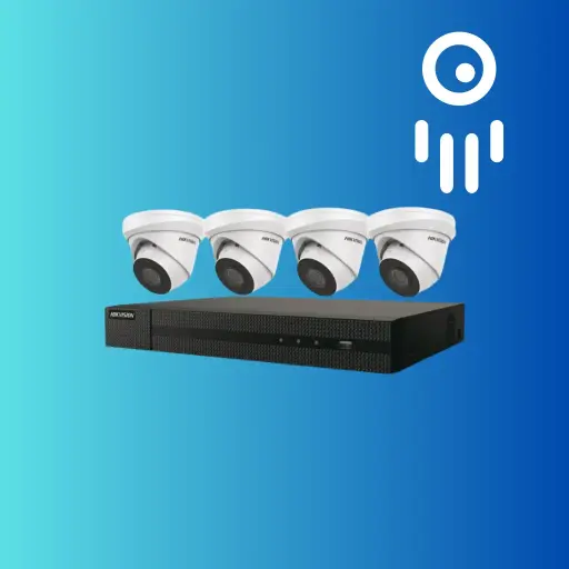 HIK-EKI-K41T44: 4-Channel 4K NVR Kit with 4MP IP Cameras