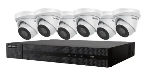 HIK-EKI-K82T46 : Complete 6-Camera 4MP Outdoor Security System with 4K NVR and 2TB HDD