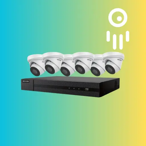 HIK-EKI-K82T46 : Complete 6-Camera 4MP Outdoor Security System with 4K NVR and 2TB HDD