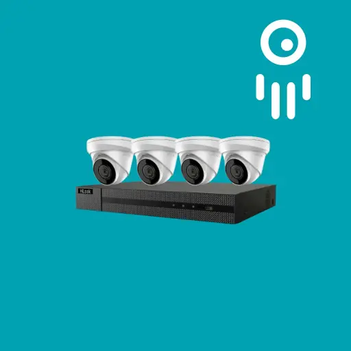 HIK-IK-4144TH-MH/P : HiLook 4MP PoE Turret Kit: Complete Surveillance Solution for Small Spaces