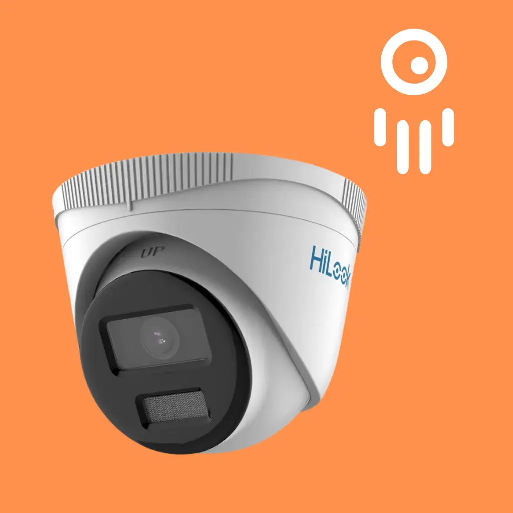Hikvision HIK-IPC-T249H 2.8MM HiLook IPC-T249H: 4MP ColorVu Fixed Turret Network Camera