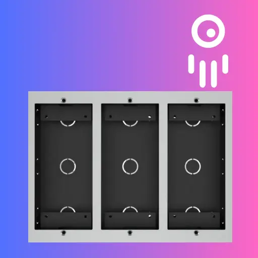 Akuvox MD06 / MD12: Boîtier d'installation / In-Wall Installation Box Pour / For 3 Modules