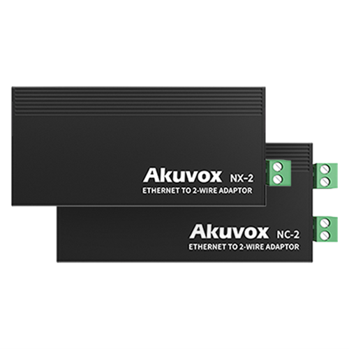 Akuvox NX2 + NC2: Ethernet to 2-Wire Adaptor