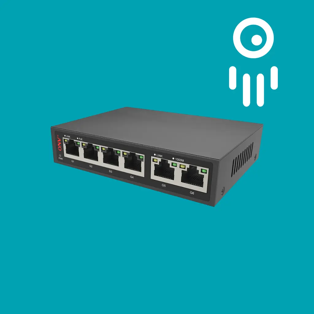 RAD-4POE : 4-Port PoE Switch | Power over Ethernet for IP Cameras