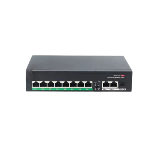 RAD-8POE : 10-Port Long Distance PoE Switch | 8 PoE Ports | 120W Power | 250m Range