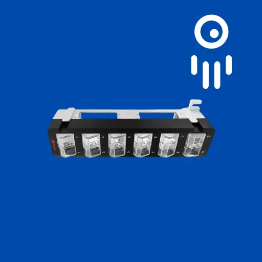 S45-2012U 12-Port Unloaded UTP Keystone Patch Panel (Black)