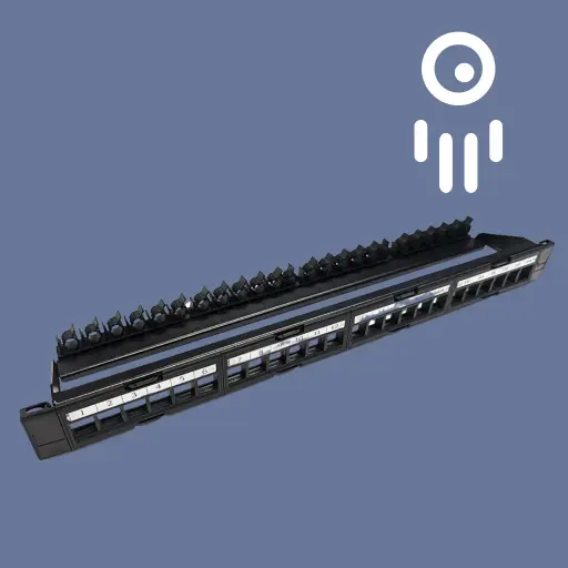 S45-2024UP 24-Port Unloaded UTP Keystone Patch Panel