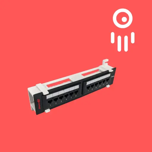 S45-2512 12-Port Loaded Cat5e UTP Patch Panel