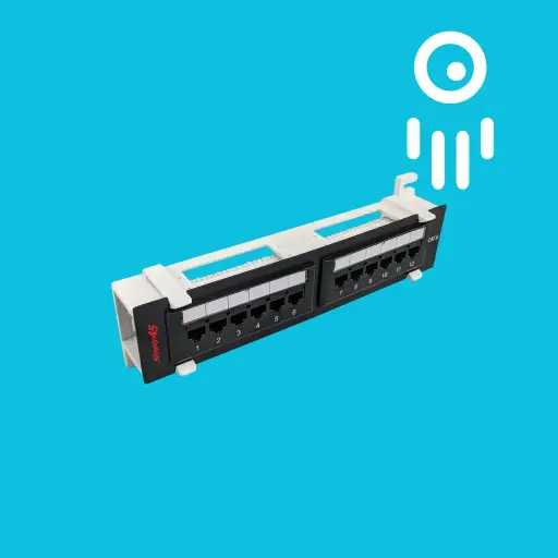 S45-2612 12-Port Wall Mount Cat6 UTP Patch Panel