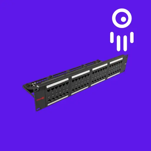 S45-2648 – 48 Port Loaded – Cat6 UTP Patch Panel