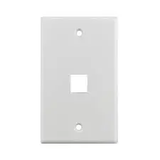 S45-3201W 1-Port Keystone Wall Plate - White