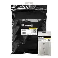 S45-3202W-25: 25-Pack of 2-Port Keystone Wall Plates (White)