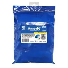 S45-3590BL-25: 25-Pack Cat5e Unshielded 90-Degree Keystone Jacks (Blue)