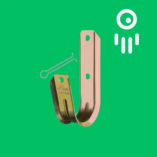 Simply45 S45-JH64-5 Standard J-Hooks with Retainer Pin (5-Pack, 4")