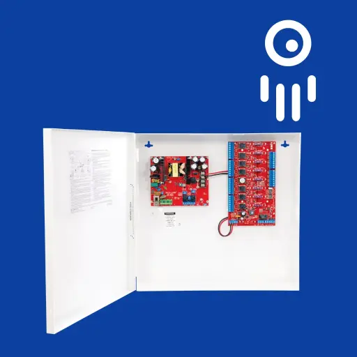 SEC-EAP-5D8: Access Control Power Supply, 8 Outputs, 5A Total