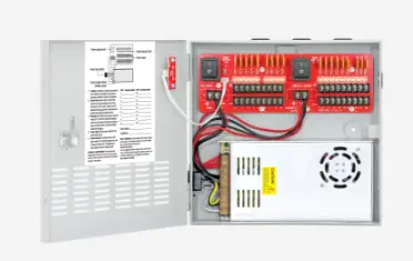 SEC-PC-U1810-PULQ - 12VDC Switching CCTV Power Supply, 18 Outputs, 10A total