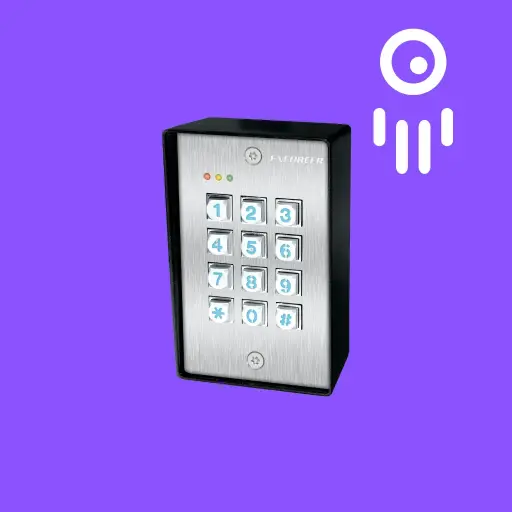 SEC-SK-1123-SPQ: Vandal Resistant Outdoor Accesss Control Keypad with proximity Reader