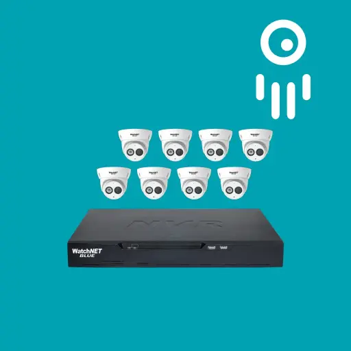 WatchNET WAT-BLS-16KIT8-50IRBF: Complete 16-Channel 5MP AI Surveillance System