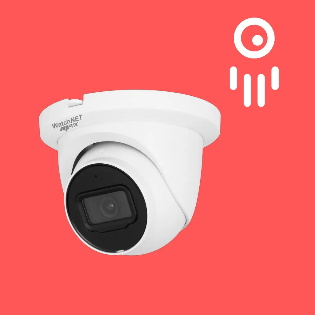 WAT-MPIX-80IRTAI:  8 Megapixel IR Fixed lens Turret Camera (4K) with AI