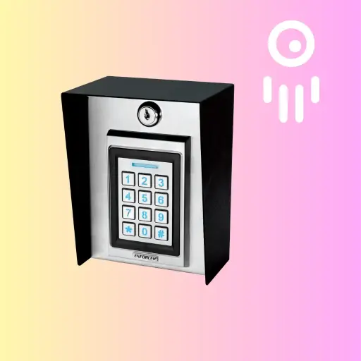 SEC-SK-B941-PQ    Post-Mount Bluetooth Keypad with Proximity Reader.