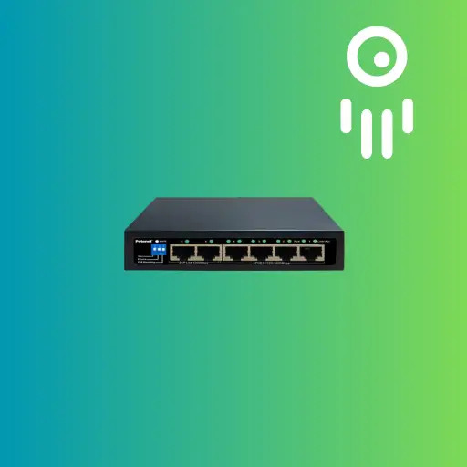 Petenet PET-D7006-4P-60 - 4-Port Gigabit PoE+ Switch with 2 RJ45 Uplink Port