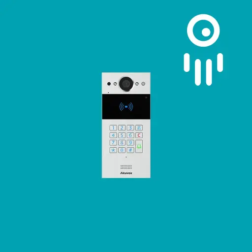 Akuvox R20K-L: LTE version Palm-Sized SIP Video Doorphone with Keypad and Card Reader 